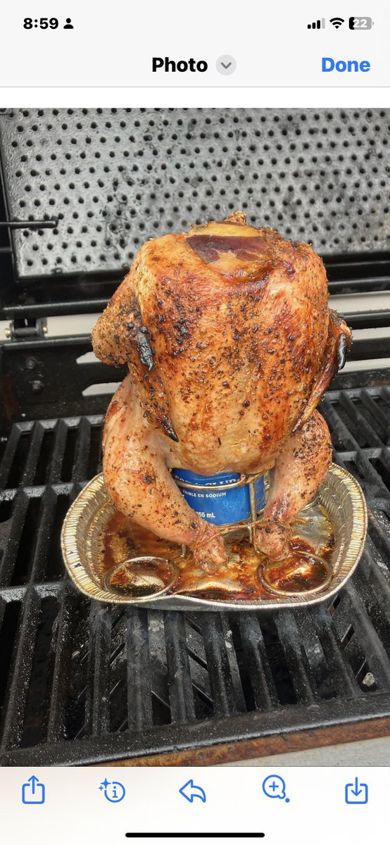 ColinRetzlaff2's tweet photo. @lexilunaxoxo Beer can chicken with beef tenderloin in the neck   My nephew is a talented https://t.co/38GDxr8hzW