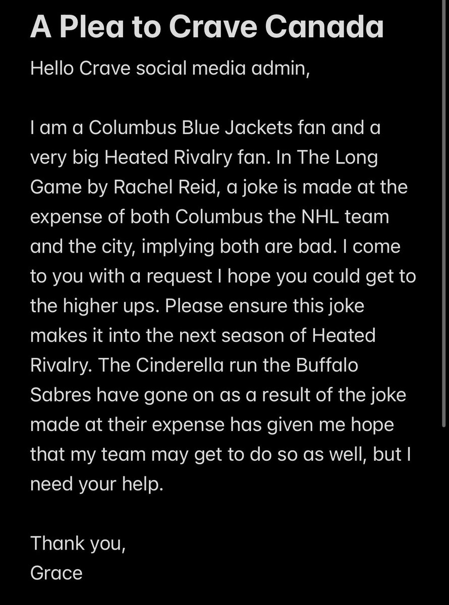 grapeofafeather's tweet image. .@CraveCanada #CBJ