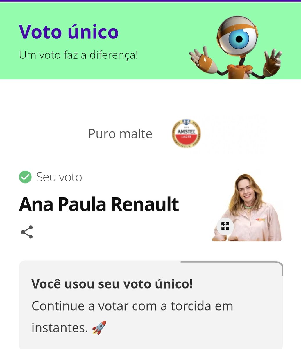 Ah eu vou de #ForaAnaPaula só pra ver uma coisinha e não perder o costume. 

#BBB26