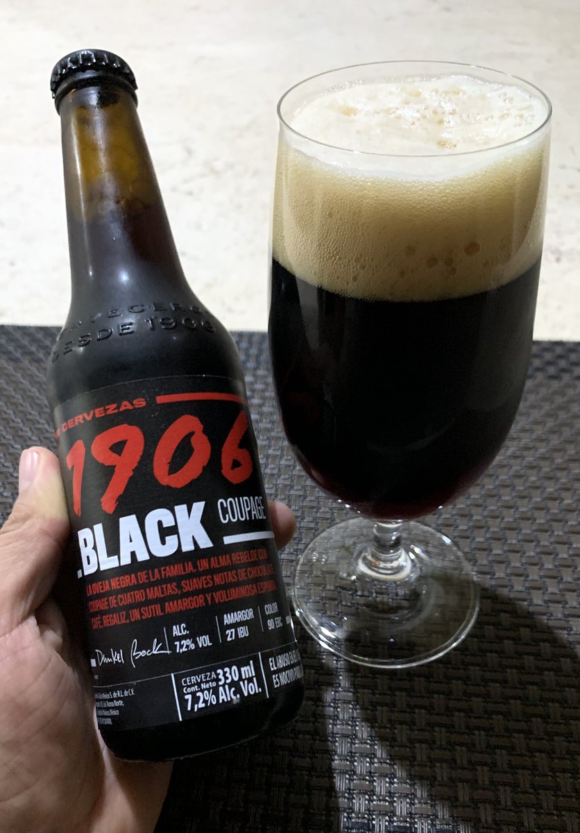 arreguin_chucho's tweet image. Tasting. 
Black Coupage por @cervezas1906 de España 🇪🇸 
#Beers #beertime #beerlover