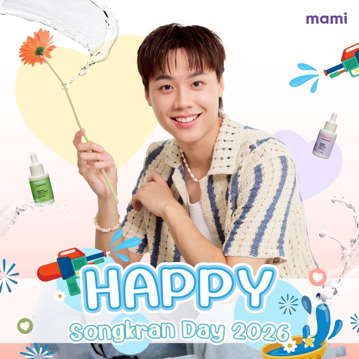 mamicosofficial's tweet image. Songkran joy is here 💦💖 
ขอให้ความสุขไหลมาเหมือนสายน้ำในทุกวัน

#MamiBrand #MamiCosmetics #HappySongkranDay #MamixJumpPisitpol #JumpPisitpol #pisitpol_j #จั๊มพ์พิสิฐพล