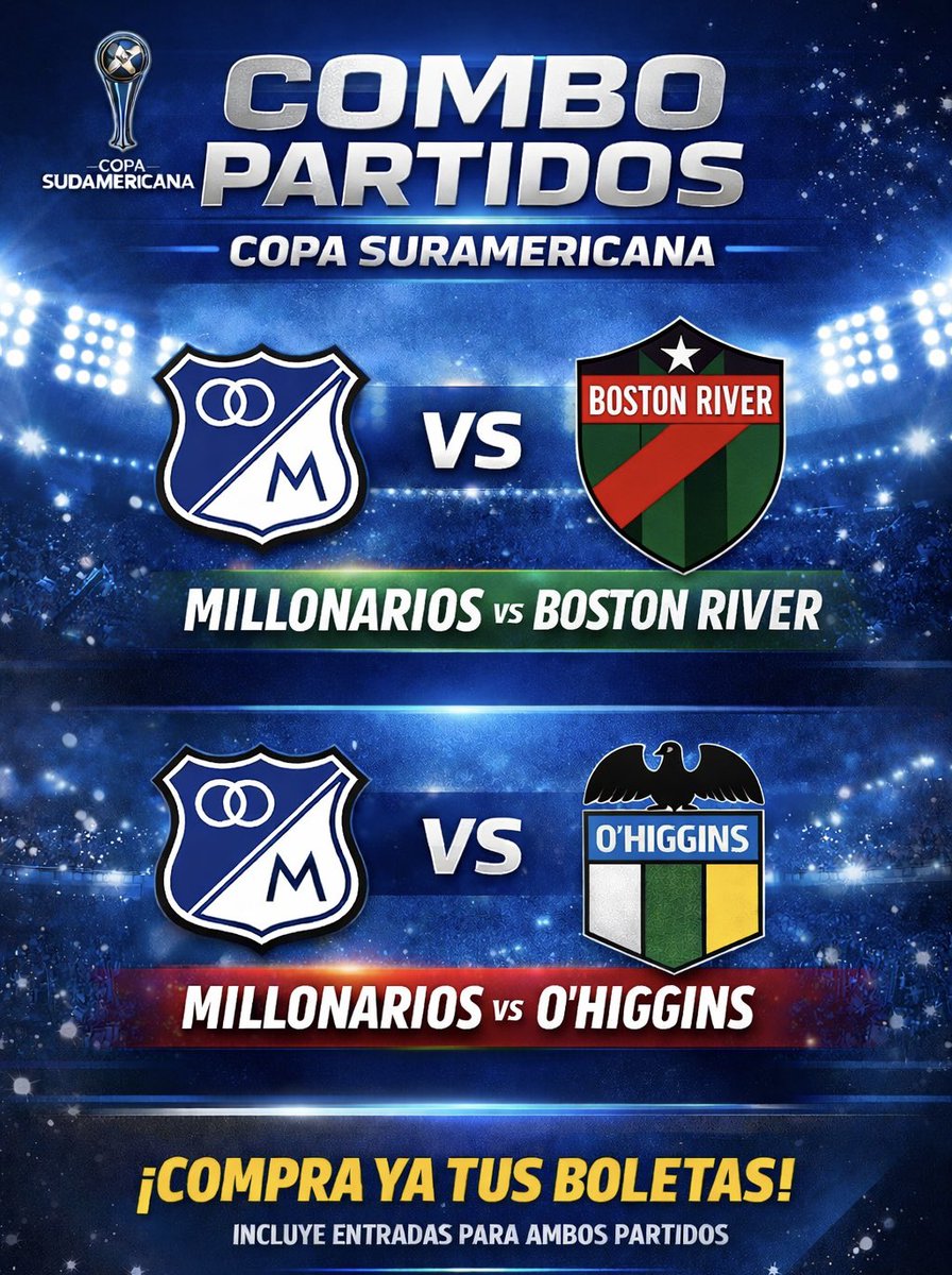 DavidSierraMFC's tweet photo. A la venta Oriental Alta Norte se vende el combo de estos dos partidos !!! https://t.co/EvDWNzzDHB