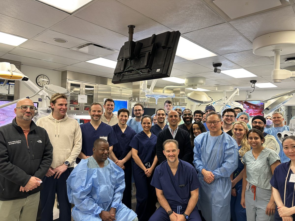 SkullBaseMD's tweet photo. Had an amazing time at the Northwestern @NMskullbase Skull Base Course—truly an outstanding experience.

Northwestern is where my career began nearly 20 years ago, so it was especially meaningful to return and participate as faculty in such a fantastic course. Coming back to where it all started brings things full circle in the best way.

A big thanks to Jim Chandler for the kind invitation and for directing such a high-quality program.

It was also great catching up with friends and colleagues, and especially rewarding to see two of my former medical student mentees @phabinly @gurk_kohli now thriving in their neurosurgery residencies. Moments like these remind me why we do what we do.

https://t.co/MNG0FylQvc

@DoctorZada @PrevedelloDanny @StephenTMagill @KaraParikh @phabinly @NeuroSurgeryNJ @CBMCNJ @gurk_kohli