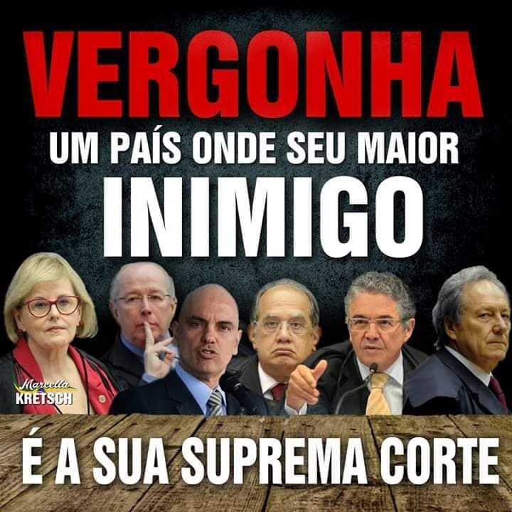 MarcioFariaBR's tweet photo. #STFORGANIZAÇÃOCRIMINOSA
#STFCONTAMINADO
#Impeachmentkassio
#ImpeachmentDino
#ImpeachmentGilmar
#ImpeachmentMoraes
#impeachmentCarmem
#impeachmentToffoli
#impeachmentFachin
#impeachmentZanin https://t.co/TjO9F4Klrb
