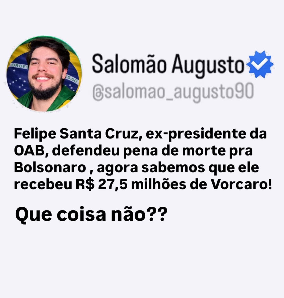 Não se salva um.