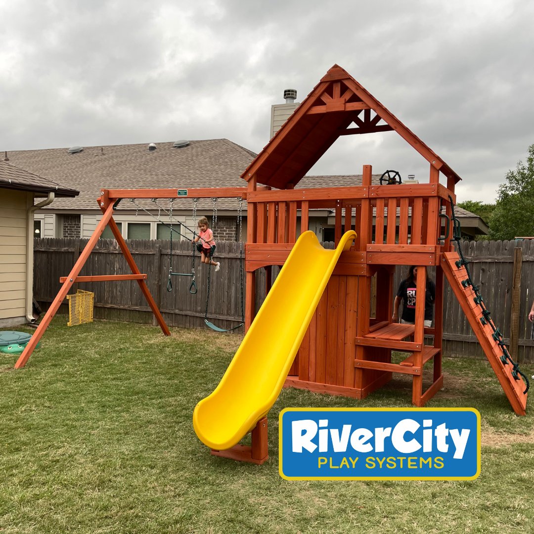 RiverCityPlay's tweet image. 🌟 Transform your backyard into a dream playground! Customize with wood roofs, charming playhouses, XL kits, and more—we’ve got everything in stock and ready to install! 🛠️ Start building your perfect play space today!

#RiverCityPlay #SanAntonio #BackyardFun #Playtime