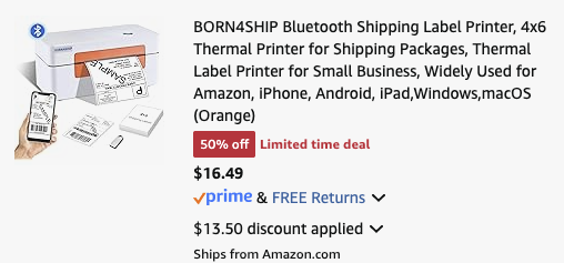 Pricerrors's tweet image. $16 BLUETOOTH LABEL PRINTER ON AMAZON 

Use code "KUKN22RT" at checkout 

For reference, gray color is full price at $69.99 

Similar models are $50+ on Amazon 

pricedoffers.com/fn58a #ad