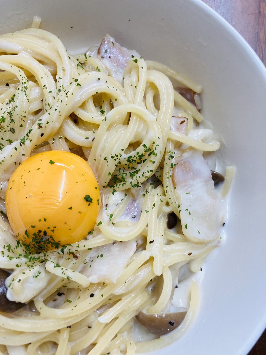 今日のお昼はお決まりですか？
牛乳とベーコンのPasta
#ピンカートンからのお知らせ