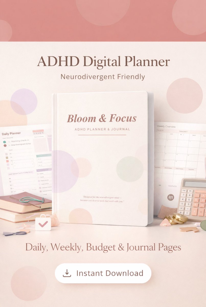 I tried this planner for my #adhd digital planner! Link in Bio!! #planner
