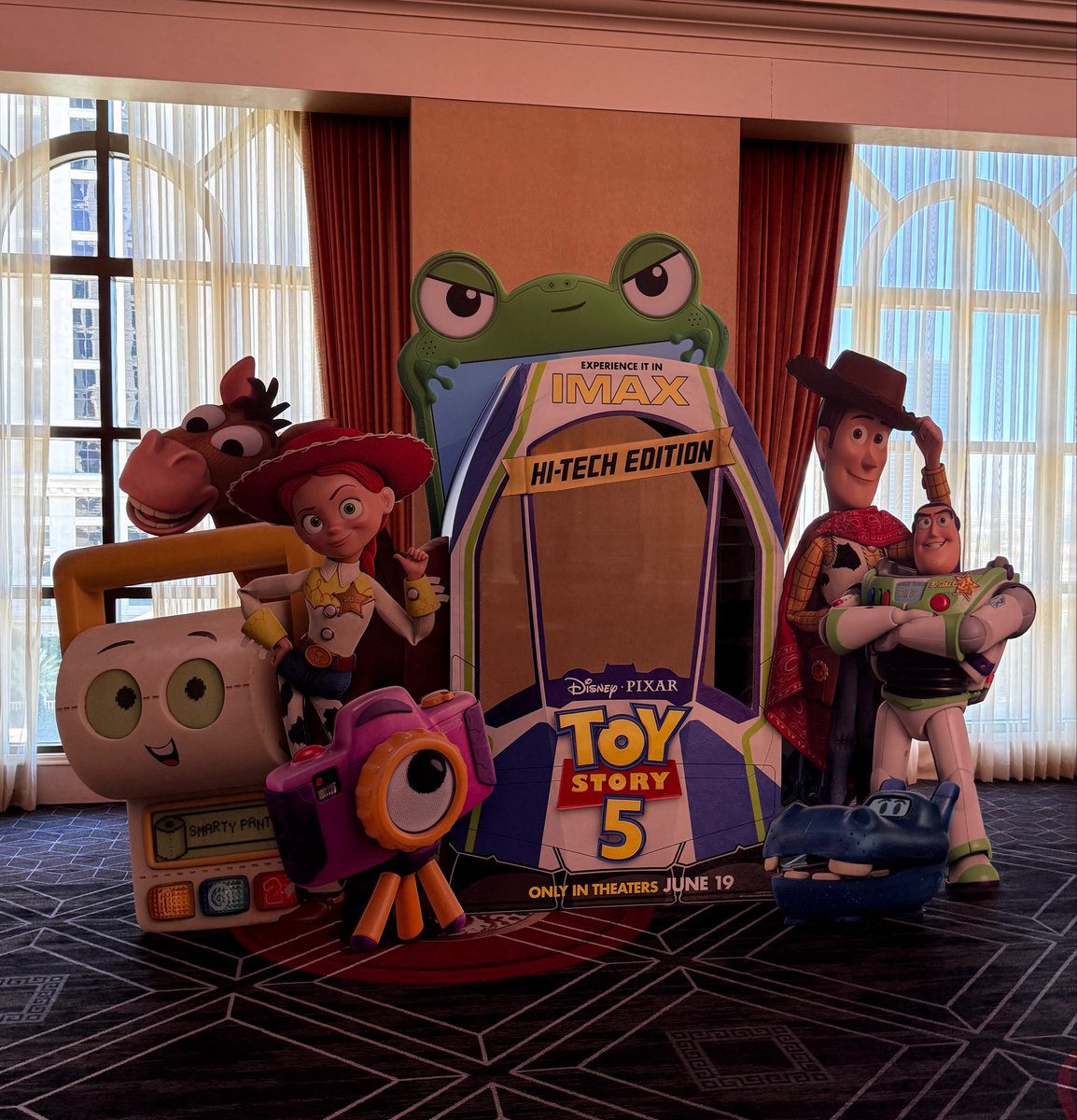 New live action ‘MOANA’ and ‘TOY STORY 5’ standee spotted at the #Cinemacon