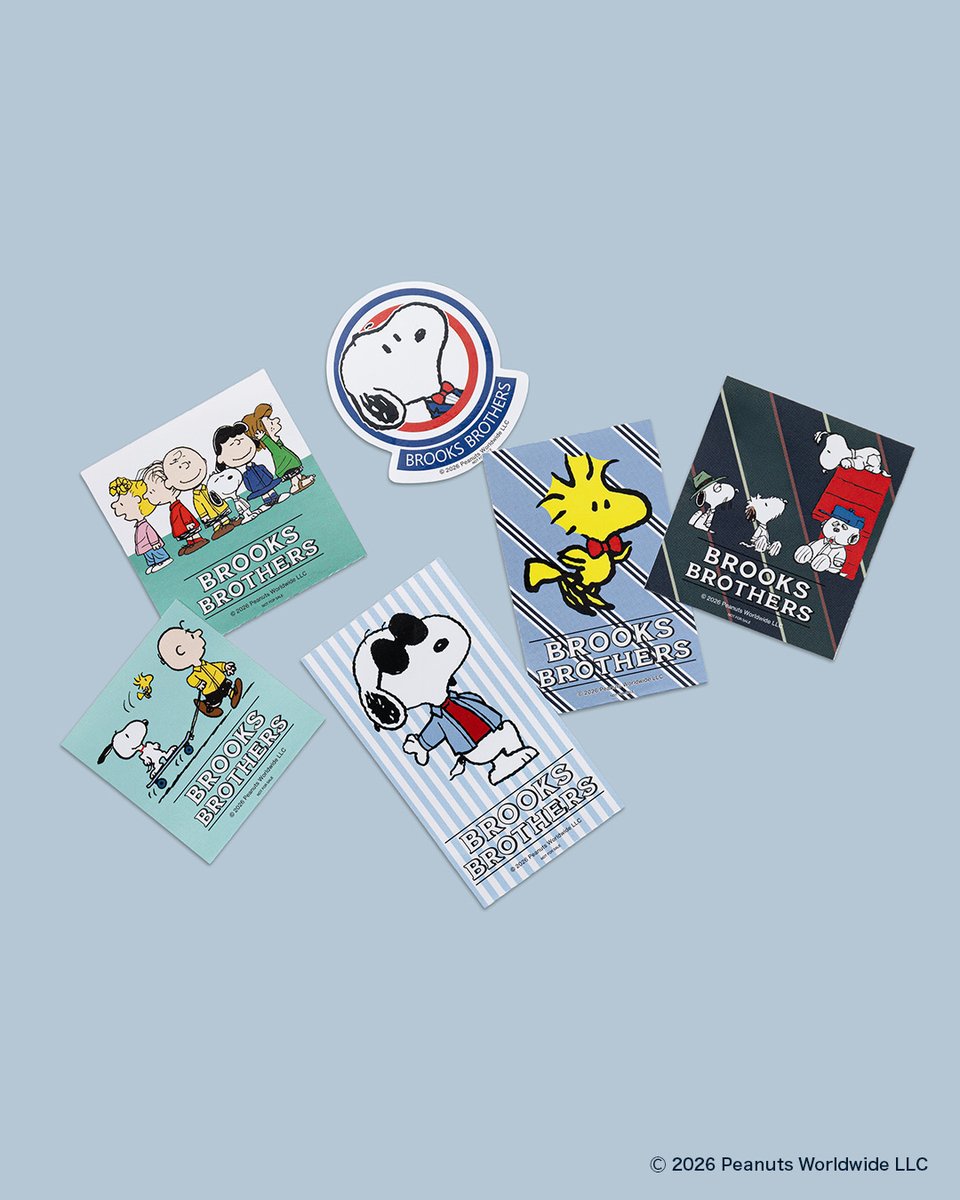 【4月17日(金)発売！】
「ブルックス ブラザーズ×PEANUTS」コラボコレクションSpring &amp; Summer 2026

コラボ商品をご購入のお客様には、先着でオリジナルステッカーのプレゼントも。

詳しくはこちら
lnky.jp/KiwgHNA

#peanuts #snoopy
#BrooksBrothersxPeanuts