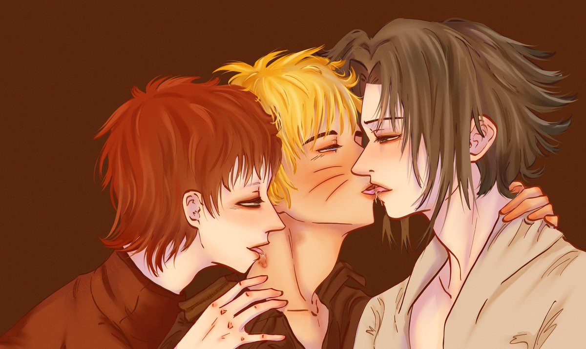 Neim00's tweet photo. Beso de 3🙌
#naruto #sasuke #gaara #ships #boyslove https://t.co/IXNZIVZ9bx