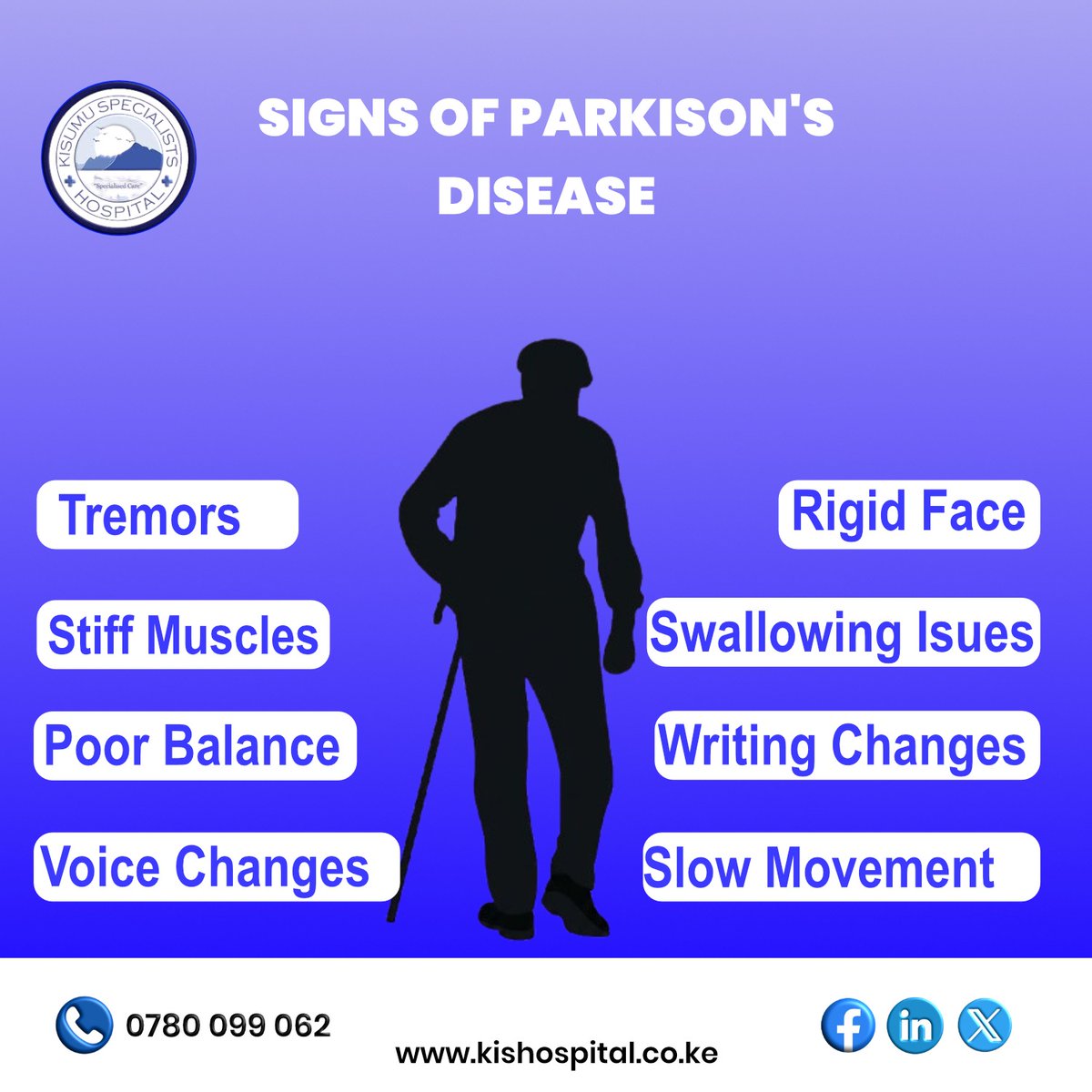 Parkinson’s disease can affect movement, speech, and daily life, but early awareness can make big difference.

If you or loved one notices symptoms like tremors, stiffness, slow movement, or balance challenges, don't ignore the signs. Early consultation can help manage condition.