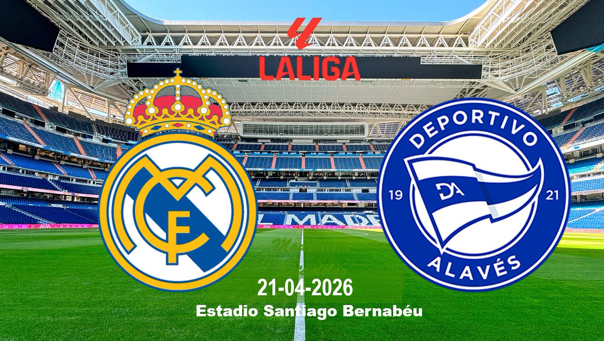 R3615Madrid's tweet image. 🚨Porra para el partido entre el Real Madrid y Alavés en el estadio Santiago Bernabéu
Los que acierten serán mencionados

Comienzo yo: Real Madrid 4-1 Alavés 

#LALIGAEASPORTS #RealMadridAlaves #HalaMadrid #RealMadrid #HalaMadridYNadaMas