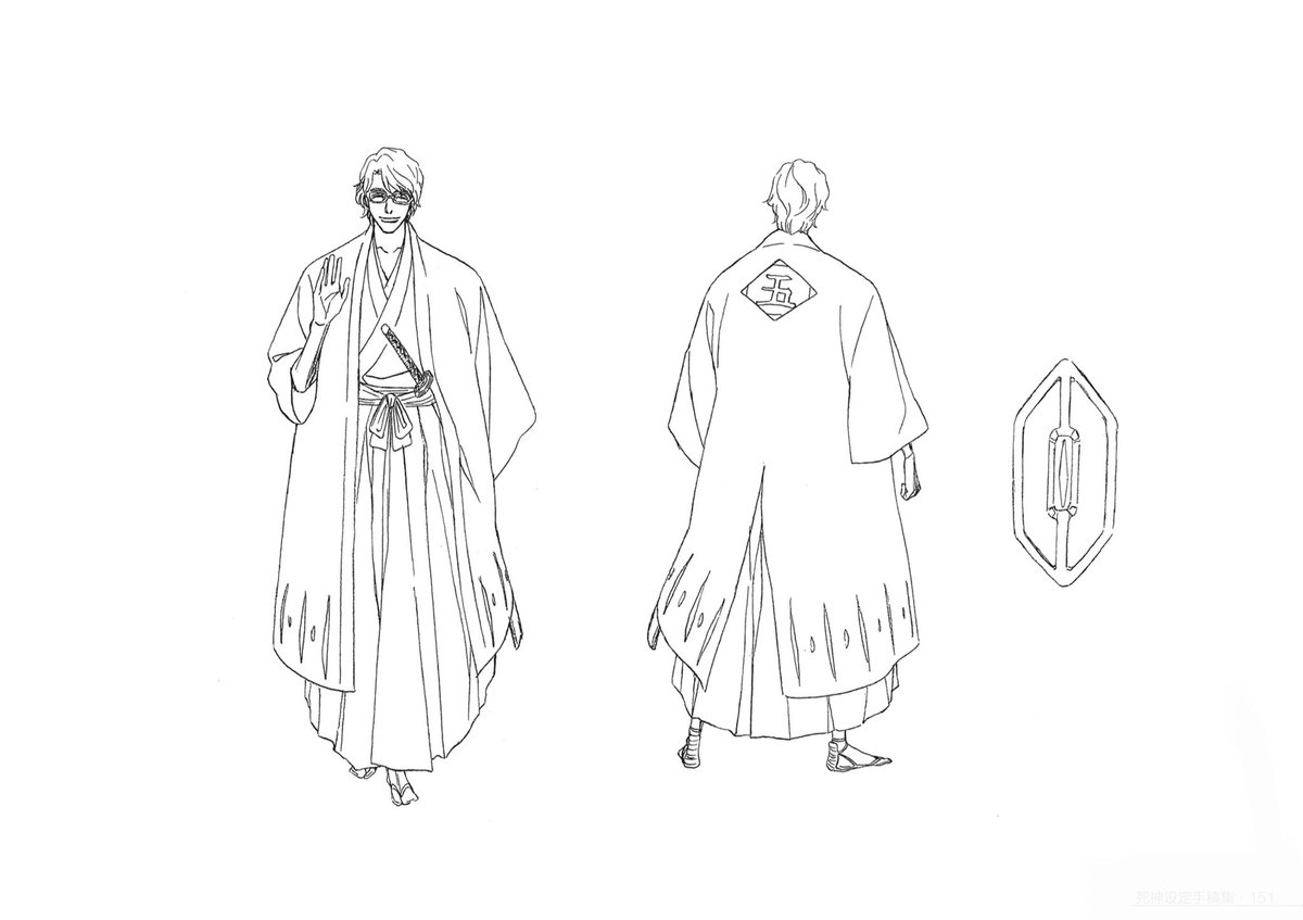 HolyColorfulPig's tweet image. Original character design sketches 

Soul Society Arc &amp;amp; Hueco Mundo Arc 

Aizen Sousuke 

#BLEACH