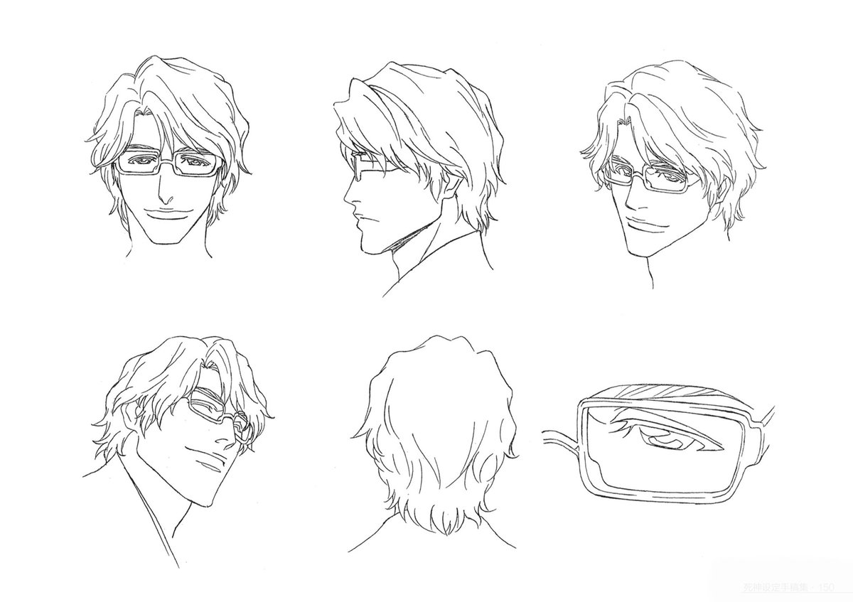 HolyColorfulPig's tweet image. Original character design sketches 

Soul Society Arc &amp;amp; Hueco Mundo Arc 

Aizen Sousuke 

#BLEACH