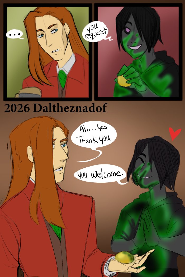 Frederick may not be the best at language, but he won't let that stop him from trying to get Elliot's attention. #sdv #stardewvalley #sdvelliot