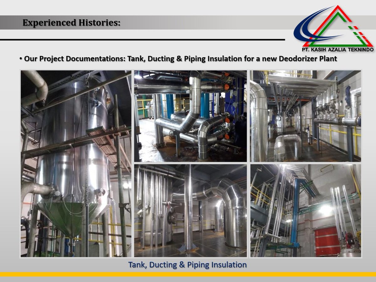 KasihATeknindo's tweet image. Siap menerima pekerjaan HEAT INSULATION: Tank, Ducting, Piping, Equipment (Material Supply &amp;amp; Installation).
HP: +6282170572916
Email: info.ptkat@gmail.com
#Insulation #Heat #Project #Rockwool #Material #Manpower #Supply #Installation #Tank #Ducting #Pipeline #Equipment #Industry
