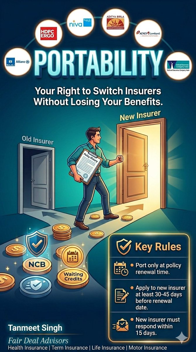 InsureWithTan's tweet photo. 𝐀 𝐒𝐭𝐞𝐩-𝐛𝐲-𝐒𝐭𝐞𝐩 𝐆𝐮𝐢𝐝𝐞 𝐭𝐨 𝐏𝐨𝐫𝐭𝐢𝐧𝐠 𝐘𝐨𝐮𝐫 𝐇𝐞𝐚𝐥𝐭𝐡 𝐈𝐧𝐬𝐮𝐫𝐚𝐧𝐜𝐞

𝐒𝐭𝐚𝐫𝐭 𝐄𝐚𝐫𝐥𝐲: Begin your research and planning at least 30-45 days before your current policy's renewal date. https://t.co/DBhOJumLPU