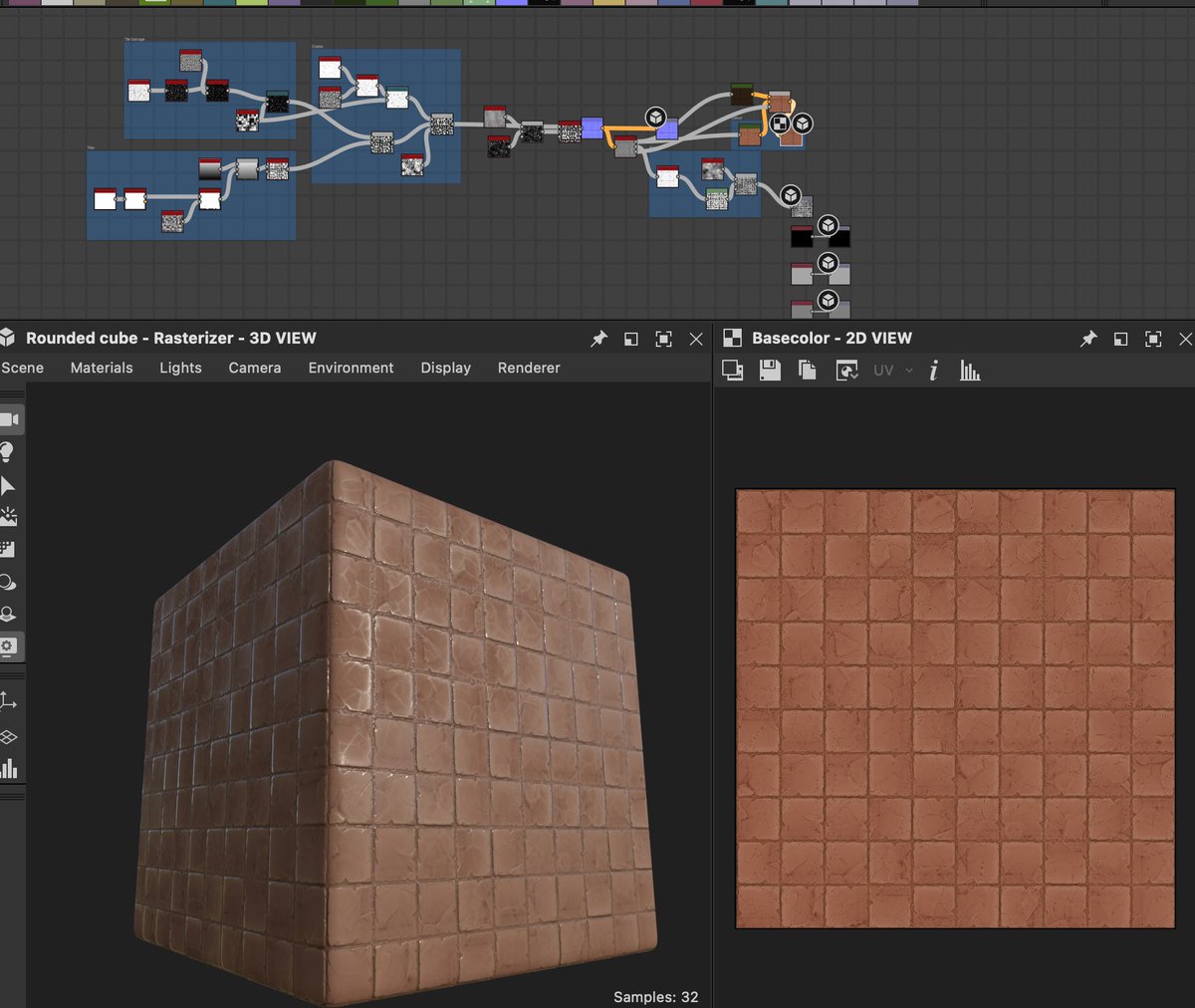 Aemusashi's tweet image. Started learning substance designer, its pretty good looking forward to what i can create #RobloxDev #substancedesigner