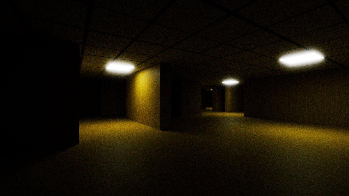 Dolphin36O's tweet image. Fiz uma Backroom / i made a backroom
#Blender #backroom