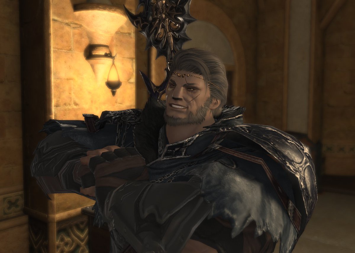 Gigant555's tweet photo. FF14　＃FF14　＃FFXIV 　
ガイウスの髪形をゲットしたので記念にとりましたーー＾＾ https://t.co/SyYjw0u5Y3
