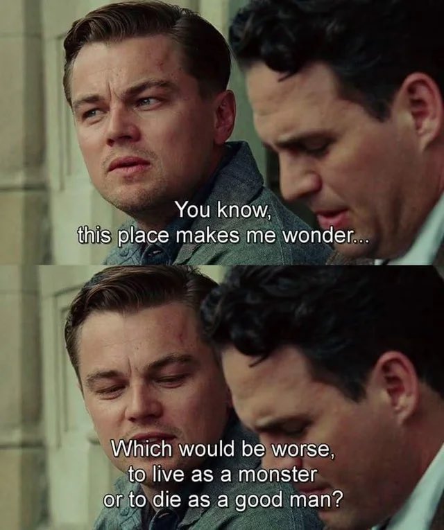 Quizas no es el mas grande, Pero el final de Shutter Island fue tremenda jodida de psiquis.