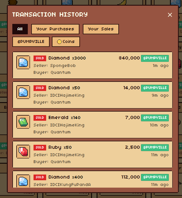 itsYanich's tweet photo. Just bought 3000 diamonds on @PumpvilleWorld for 280PV each a total of 840,000PV ($122 USD). Some might think I'm crazy I guess we will see 👀 #pumpville #gaming #solana #crypto #web3 https://t.co/ZOIfvrJkMW