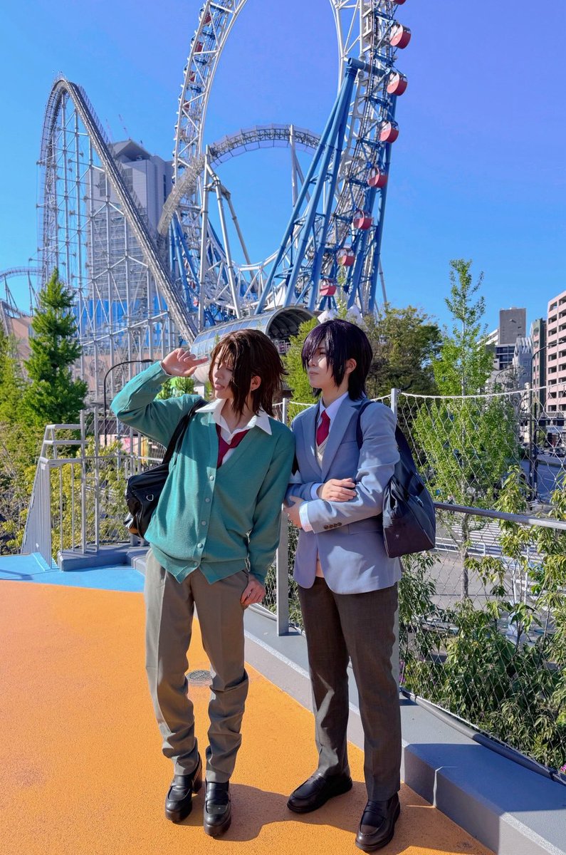 aoiharu1789's tweet photo. てでし楽しかった~♪
双璧🤜🤛

男装はもうやらないからね~見納め

#コスフェスTDC https://t.co/uF1hNkTjcK