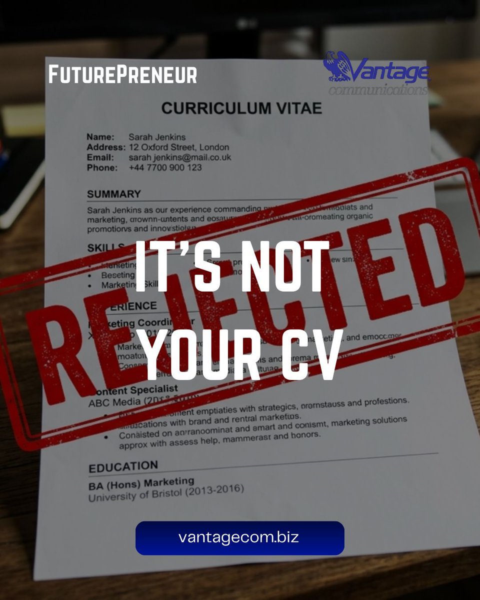 VantageCommsltd's tweet photo. Graduates aren’t struggling because they lack degrees—they lack experience.

The real gap?
Theory vs real-world skills.

FuturePreneur Cohort 2 bridges that gap with hands-on training + AWS Cloud skills.

Apply now 👇
#FuturePreneur #JobReadiness https://t.co/6L76VZHyU1