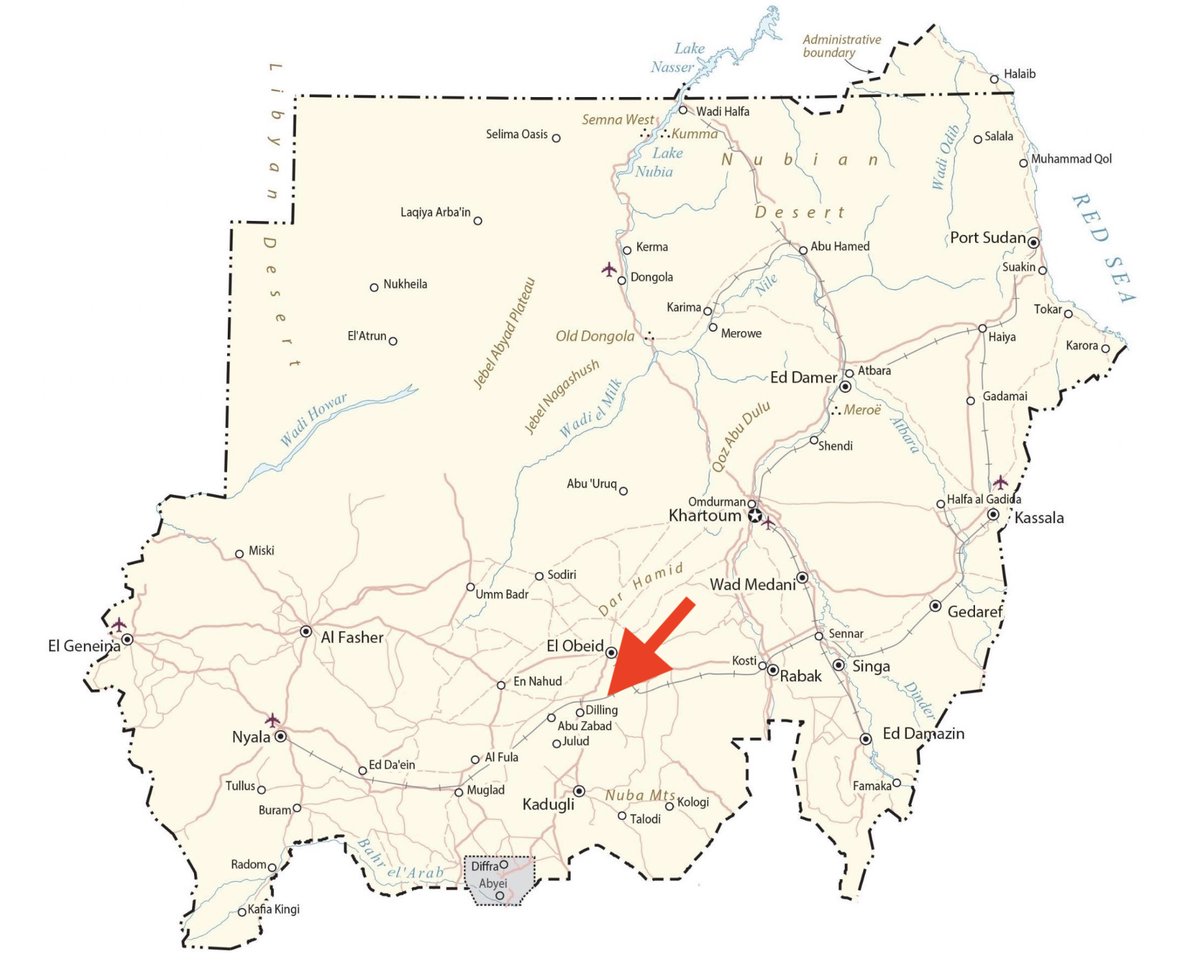 BSonblast's tweet photo. Today's quick update [Apr 12]:

- Sudan Doctors Network: 4 civilians killed and others injured in RSF/SPLM-N (Alhilu) shelling on the city of Dilling, South Kordofan. 

#KeepEyesOnSudan https://t.co/uhtSakxm4o