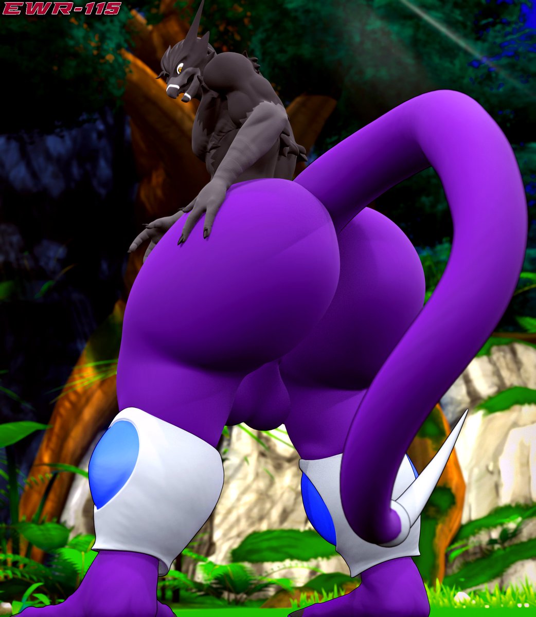 Ech0_715's tweet photo. CW: TF
Comm for @GreninjaButt 
Dum birdie got isekai'd into their favorite thicc sexy alien... now they get to walk around with that big FAT wobble wagon of an ass he has hehe.... 
#nsfw #Cooler #dbz #Transformation https://t.co/vxjBOjYkHu