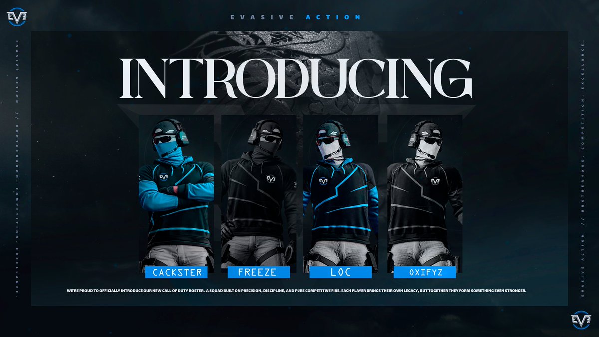 Welcome our newest COD roster!
Competing in <a href="/MisfitsArena/">Misfits Arena | Introducing MEC Season 1</a> | <a href="/K7League/">K7 League</a> | <a href="/ZGLCallofDuty/">Zoned Out Gaming League</a> +more

👑@cdlpubstar
🔫@Oxifyz_
🔫<a href="/FreezeND_/">Freeze</a>
🔫@LocOnCod