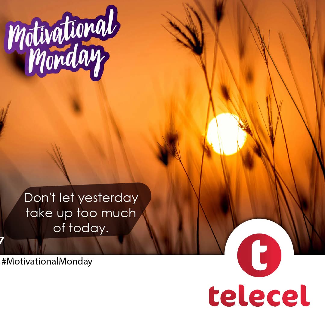 Telecel_Zim's tweet image. Motivational Monday: Start strong, finish stronger. You've got this!
#MotivationalMonday
#TellSomeOne