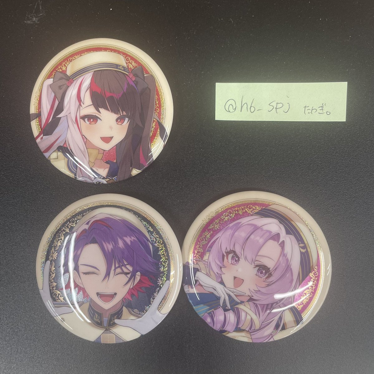 h6_spj's tweet photo. 【交換】にじさんじ　缶バッジ　ビスケット　

譲　画像一枚目、二枚目
求　画像三枚目

まとめの交換、郵送交換希望。
検索からでもお気軽にお声かけください、宜しくお願致します。 https://t.co/lEJXMR0EYG