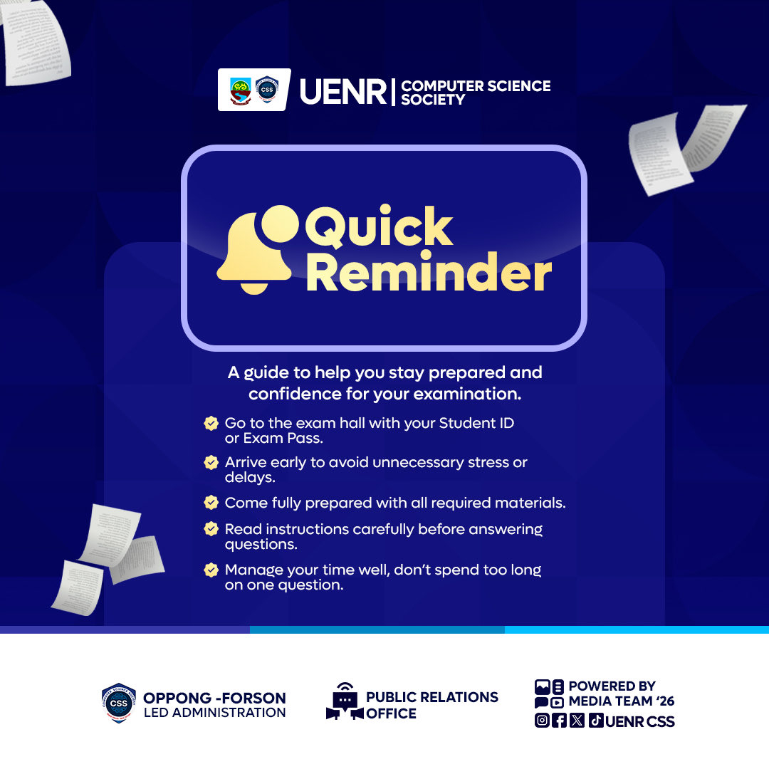 UENR Computer Science Society (@uenr_css) / Posts / X