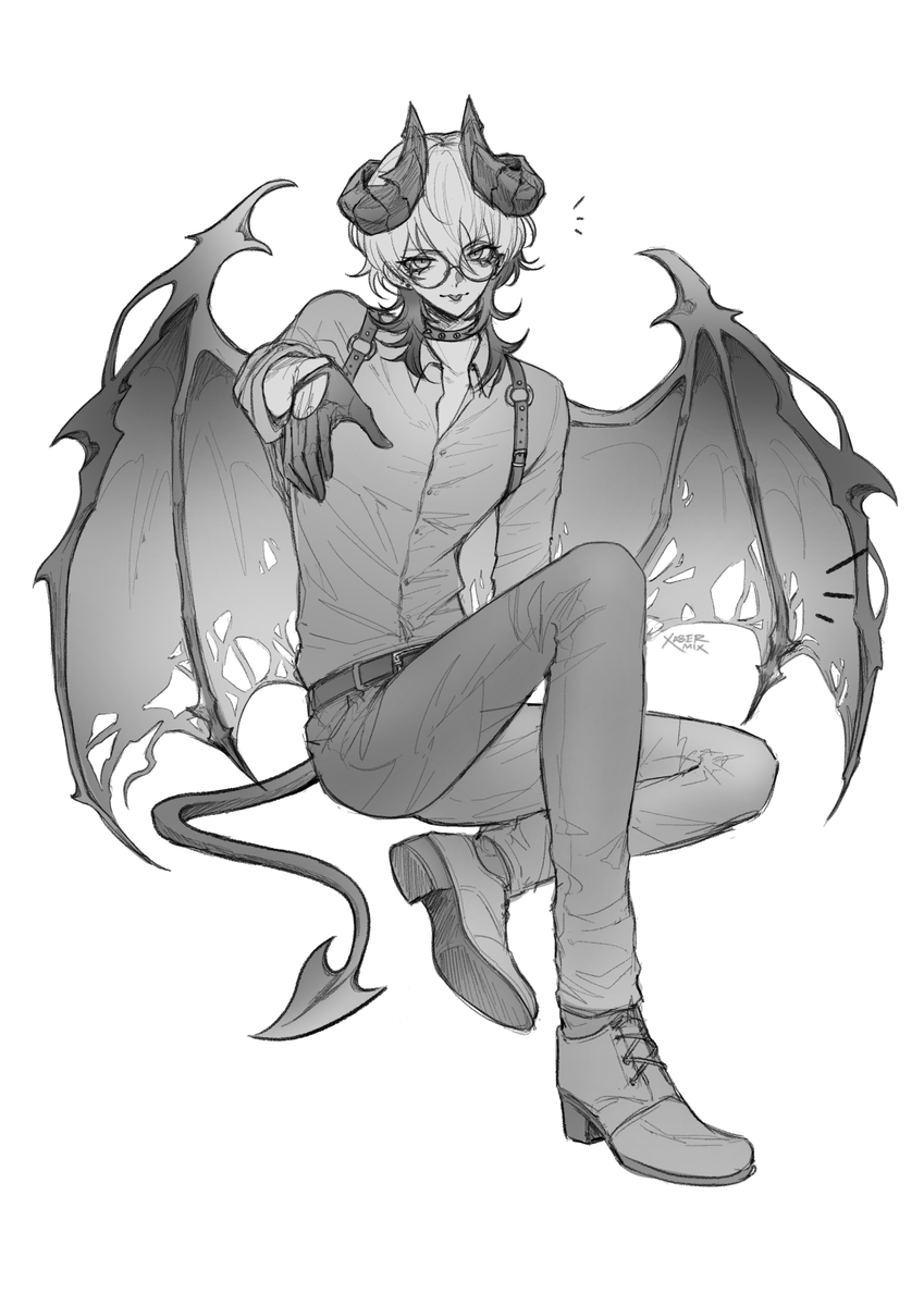 Lucian_TheDem0n's tweet image. bar outfit sketch by vgen.co/XaberMix  #Art #vtuber #indievtuber #envtuber