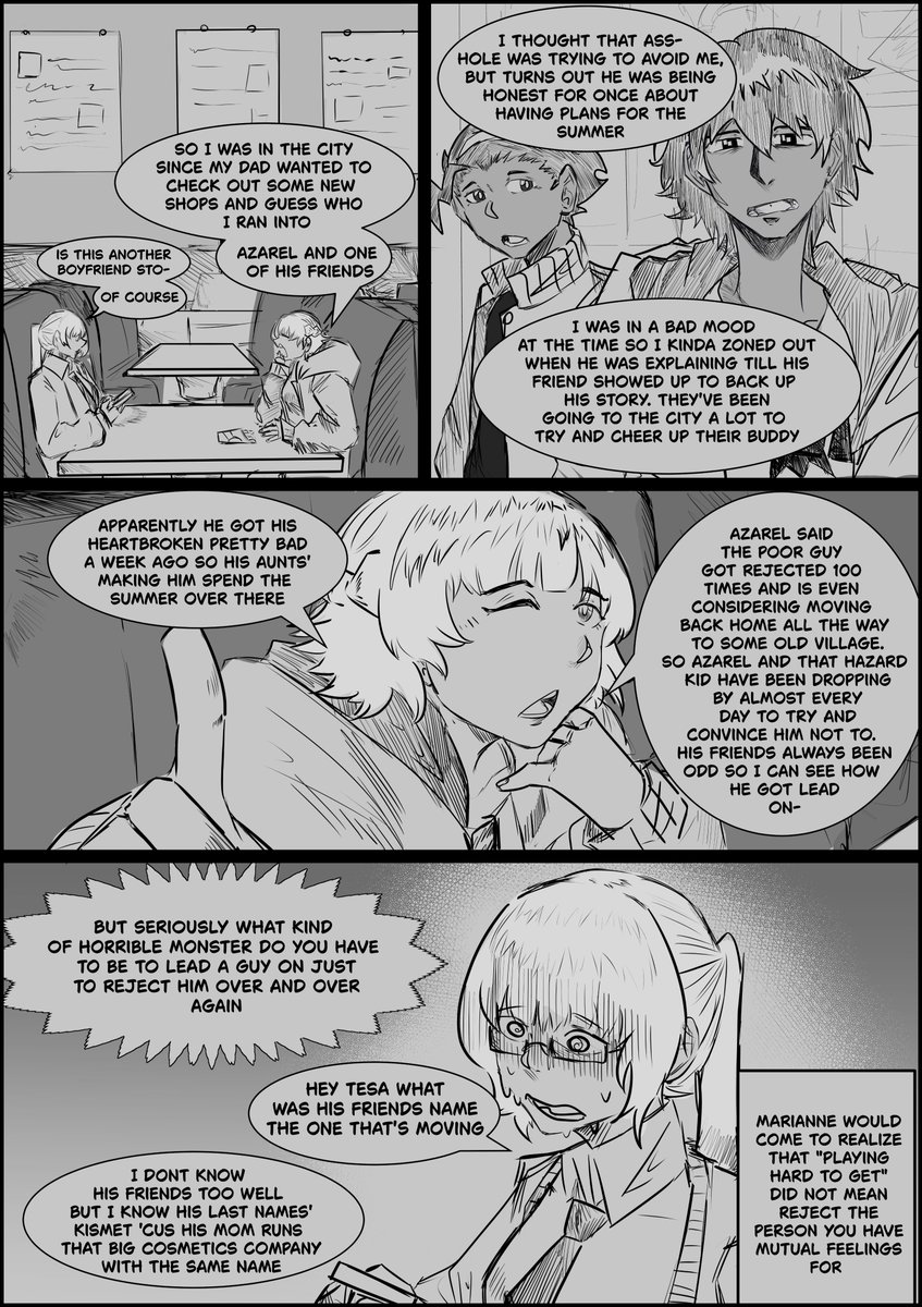 nuggzz_yt's tweet photo. last one pager for rom com junk with this one all the setups done and i can start doing multi page comics https://t.co/ABt6NtCrAn