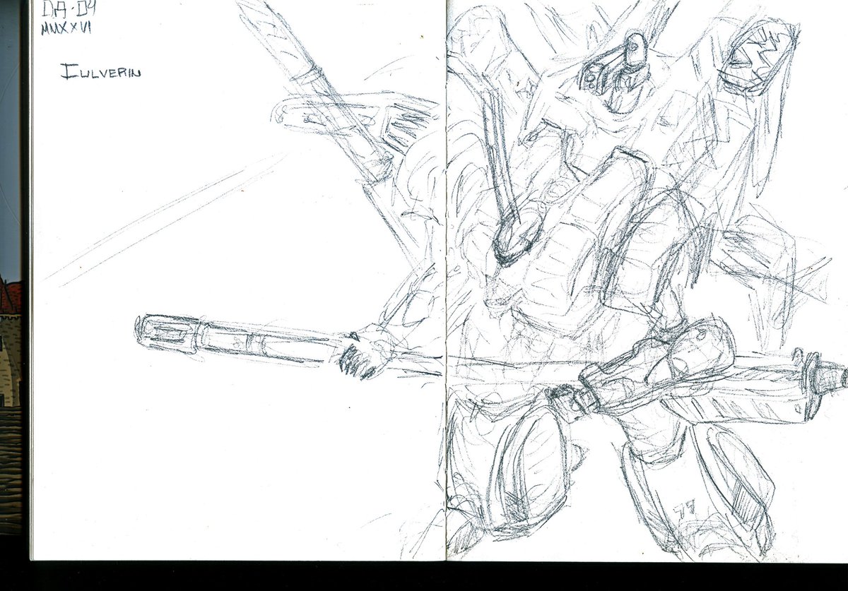 Culverin is a long-range weapons platform loaded with missiles and railguns. I'm working on a series of mecha designs for a novel called To the Farthest Star by David Niemitz; I will only be making concept sketches more here: patreon.com/DavidNiemitz  patreon.com/c/ferkad77/col…