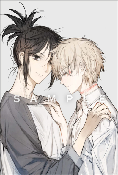 【特典情報】
「増補版 NO.6 toi8 デザイン＆アートワークス」の店舗購入特典を公開！

▼応援店舗（アニメイト、ゲーマーズ、楽天ブックス　他　※全て一部店舗除く）
特製ポストカード　紫苑目線ver.

▼ノイタミナショップ＆ノイタミナオンラインショップ
特製ポストカート　ネズミ目線ver.