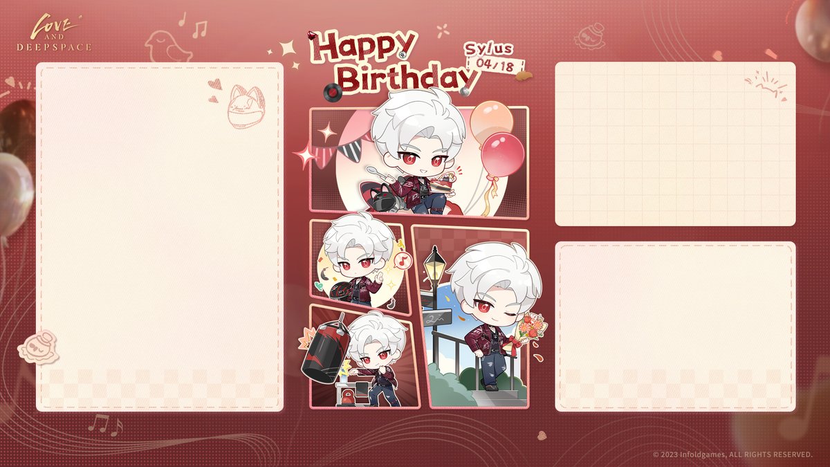 Love and Deepspace | Chibi Wallpaper
This year, will his birthday be peaceful or full of surprises?
His tastes are no secret to you now, and he's already looking forward to everything you've prepared for him.

🍰Sylus's Birthday Chibi Wallpapers are now available!
Birthday event