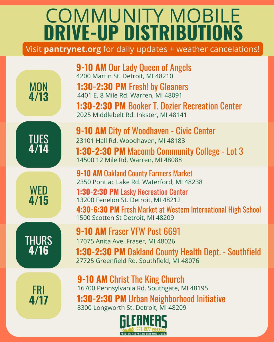 Gleaners Community Food Bank tweet media