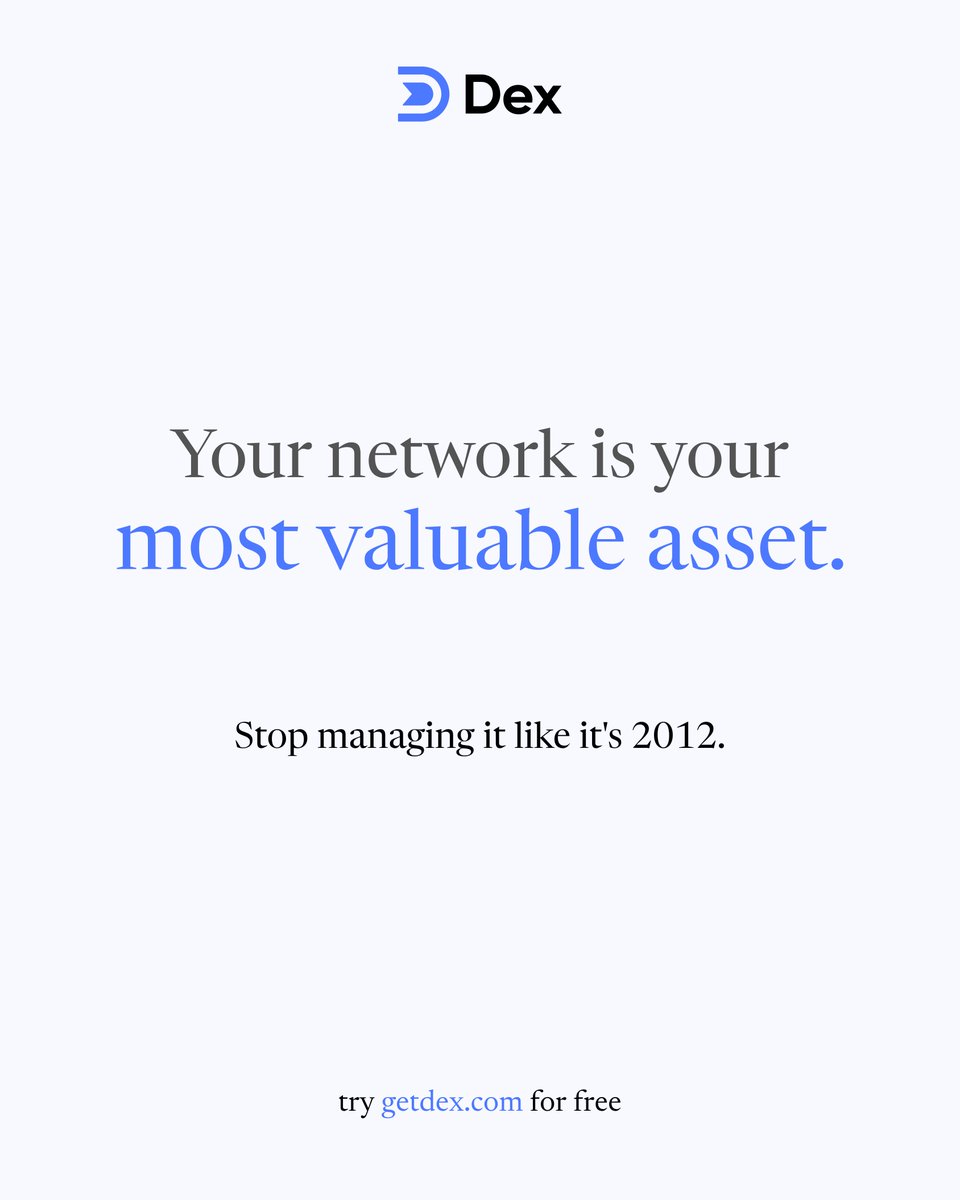 Dex Personal CRM tweet media