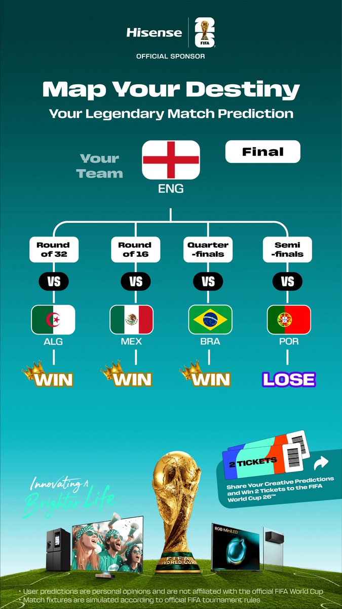 #DrawYourDestinywithHisense <a href="/HisenseSports/">Hisense Sports</a> 
Draw Your Destiny with Hisense