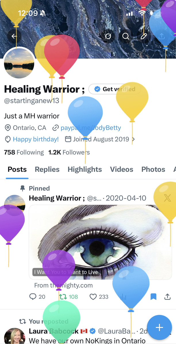 Healing Warrior ; tweet media