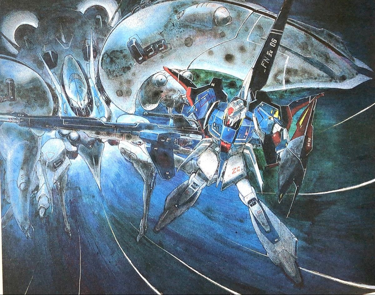 GundamBro's tweet image. Zeta Gundam vs. [Ge Drei]

Art by Kazuhisa Kondo

#Gundam