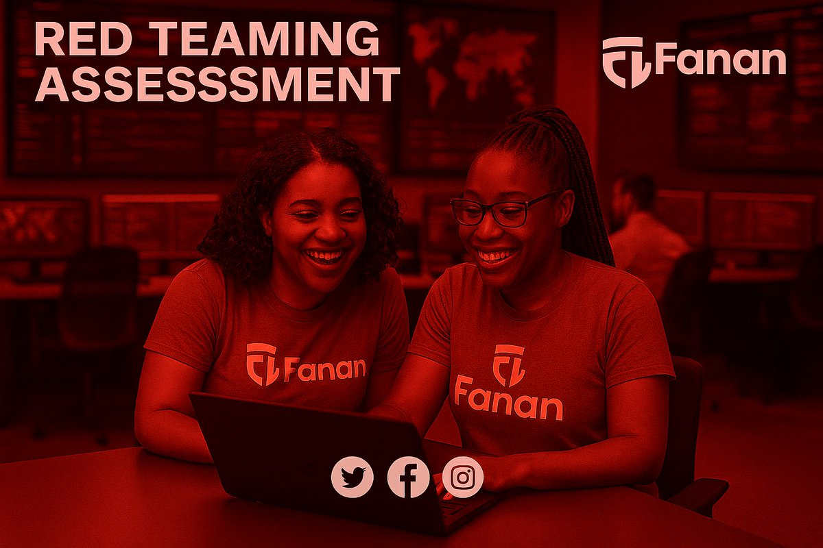 FananLimited's tweet photo. 🚨 Red Teaming Assessment: Test Your Defenses Before Attackers Do 🚨
Cyber threats are no longer a matter of if they’re a matter of when. Firewalls, SIEMs, and tools are important… but how well do they really stand up against a real attacker?
At Fanan Limited, our Red Teaming Assessment goes beyond compliance and checklists. We simulate real‑world cyberattacks to uncover what actually breaks in your security posture across people, processes, and technology.
🔴 What is Red Teaming?
A controlled, intelligence led attack simulation designed to: 
• Mimic real adversary behavior
• Exploit weaknesses quietly and creatively
• Test detection, response, and resilience
• Measure how your SOC performs under pressure
🛡️ What We Test
✅ External & internal attack surfaces
✅ Identity & access controls
✅ SOC detection & response capabilities
✅ Incident response workflows
✅ Security awareness & decision‑making
⚡ Why It Matters Because attackers don’t follow your policies. Because audits don’t show how fast you respond. Because visibility gaps cost time and time costs money.
Our red team thinks like attackers, acts like attackers, and stops before real damage is done.
📊 What You Get
✔ Actionable, executive‑level insights
✔ Clear evidence of real risk exposure
✔ Prioritized remediation roadmap
✔ Stronger blue team performance
✔ Measurable improvement in security maturity
🌍 Built for modern organizations across finance, healthcare, government, and enterprise environments especially in East Africa and beyond.
🔐 Don’t wait for a breach to validate your defenses.
Test them. Break them. Fix them. Strengthen them.
📩 Ready to challenge your security posture?
Talk to Fanan Limited Guardians of Cyberspace.
#RedTeaming #CyberSecurity #PenetrationTesting #SecurityOperations #SOC #BlueTeam #CyberResilience #FananLimited #GuardiansOfCyberspace #ThreatSimulation