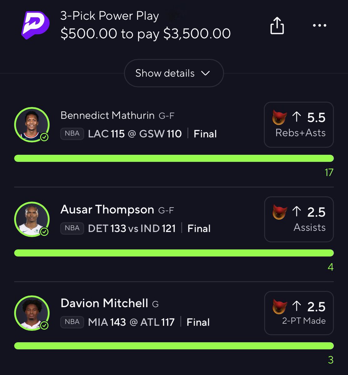 💰$200 FOR 2 PEOPLE💰whoever just👇🏼

LIKE 💜RT ♻️&amp; Drop some Positivity ⬇️

BANGGG ✅✅ANOTHER DEMON 😈 PLAY POSTED HERE FOR FREE ☢️

🚨Btw we r on LADDER 🪜 Day 5 on VIP &amp; NBA PLAYOFFS will FEED US🚨

So don’t overthink &amp; Join our Group w/ 30% OFF🏷️👀
⬇️
dubclub.win/af/afl-yyx8t/