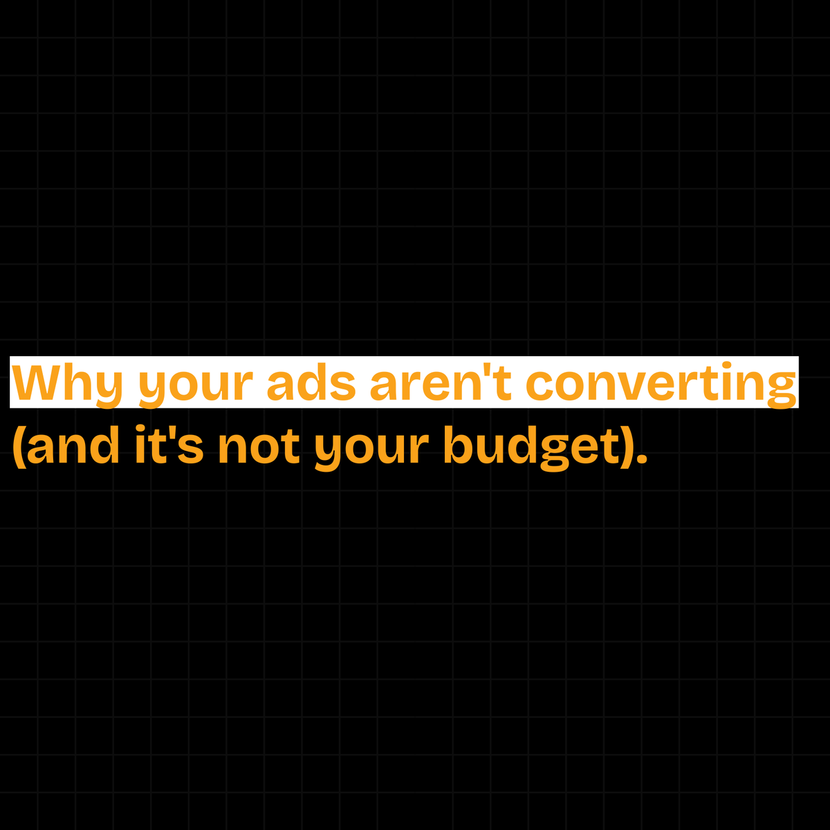 build_withbilal's tweet photo. Spending money on ads but getting zero sales?

I had the same problem. Kept increasing the budget. Still nothing.

Then I realized: the problem wasn't the ad. It was my messaging.

I didn't understand my audience's real problem. So my message never connected. https://t.co/Q7V2LtXA8R