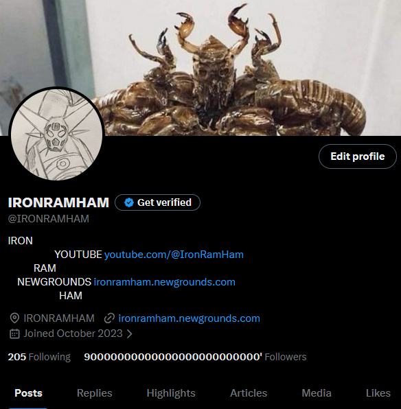 IRONRAMHAM's tweet photo. Thanjk you soooooooo much for 9 bajillionn followoers🤗🫶 https://t.co/cQ6EERhlai